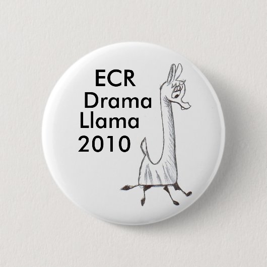 ECRの戯曲ラマ2010年 缶バッジ (正面)