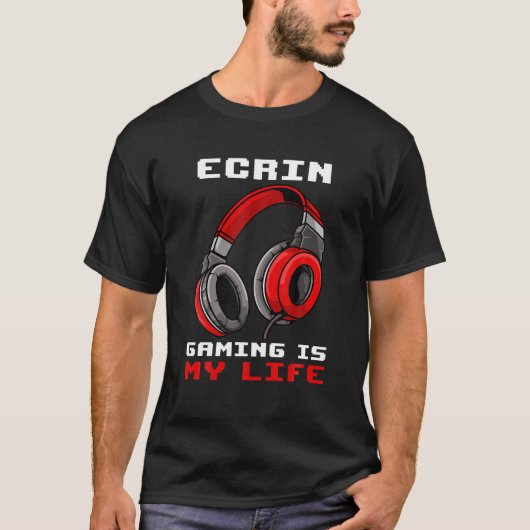 Ecrin – ゲームは私の人生パーソナライズされた- tシャツ (正面)