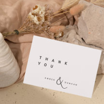 Ecru | シンプルな結婚式の御礼カード