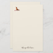 Ecru Hummingbird Stationery Paper 便箋 (正面/裏面)