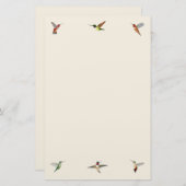 Ecru Hummingbird Stationery Paper 便箋 (正面/裏面)