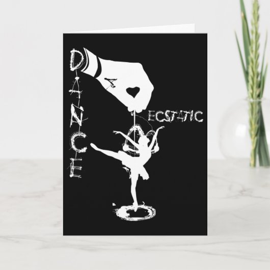 Ecstatic Dance Llerina Dancer In A Tutu Freestyle  カード (正面)