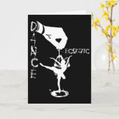 Ecstatic Dance Llerina Dancer In A Tutu Freestyle  カード (黄色い花)