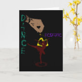 Ecstatic Dance Llerina Dancer In A Tutu Freestyle  カード (黄色い花)