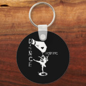 Ecstatic Dance Llerina Dancer In A Tutu Freestyle  キーホルダー (正面)