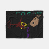 Ecstatic Dance Llerina Dancer In A Tutu Freestyle  フリースブランケット (正面(横))