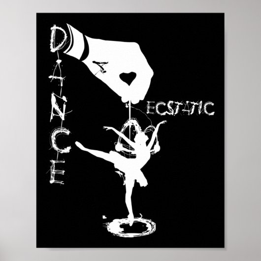 Ecstatic Dance Llerina Dancer In A Tutu Freestyle ポスター (正面)
