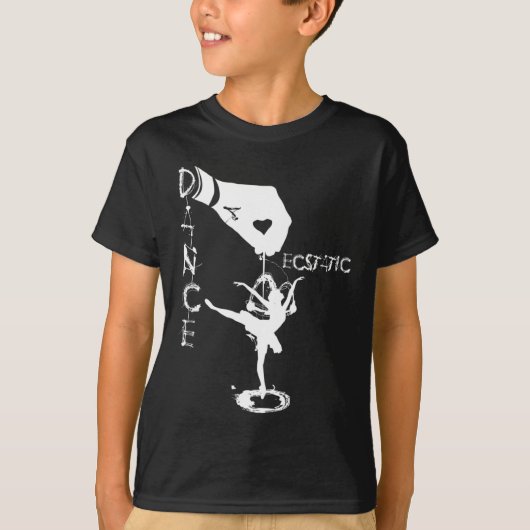 Ecstatic Dance Llerina Dancer In A Tutu Freestyle  Tシャツ (正面)