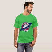 ECSUコネチカット東部州立大学プラネット Tシャツ (正面フル)