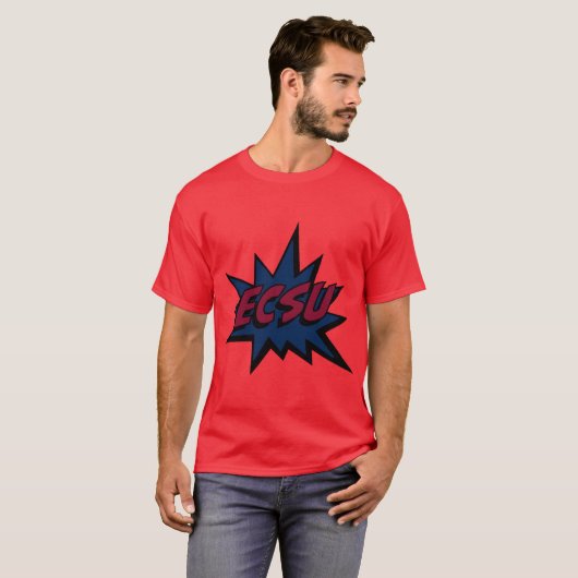 ECSU Eastern Connecticut State University 1 Tシャツ (正面フル)