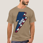 ECSU Eastern Connecticut State University Lightnin Tシャツ (正面)