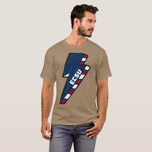 ECSU Eastern Connecticut State University Lightnin Tシャツ (正面フル)