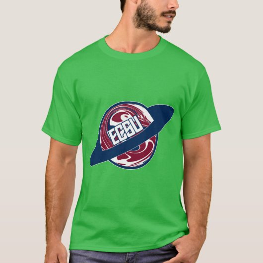 ECSU Eastern Connecticut State University Planet Tシャツ (正面)
