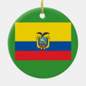 ECUADOR*-クリスマスのオーナメント紋章付き外衣 セラミックオーナメント (裏面)