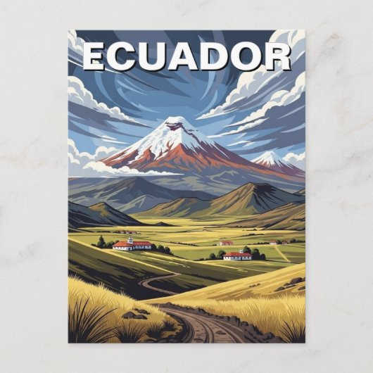 Ecuador Avenue of the Volcanoes travel ポストカード (正面)