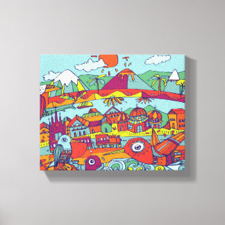 Ecuador Canvas Painting キャンバスプリント