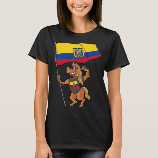 Ecuador Fan Horse Tシャツ (正面)
