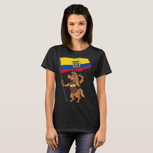 Ecuador Fan Horse Tシャツ (正面フル)