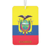 Ecuador Flag カーエアーフレッシュナー (裏面)