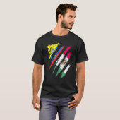 Ecuador Flag Mexico Grown Patriot Country Stripes Tシャツ (正面フル)