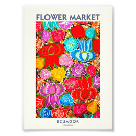 ECUADOR FLOWER MARKET | DIGITAL VERSION フォトプリント           