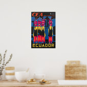 Ecuador Print South American Art CEA Travel Poster ポスター (キッチン)