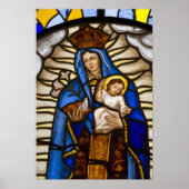 Ecuador, Quito. Statue of the winged Virgin ポスター (正面)