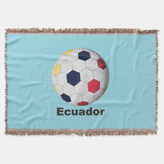 Ecuador Soccer スローブランケット (正面)