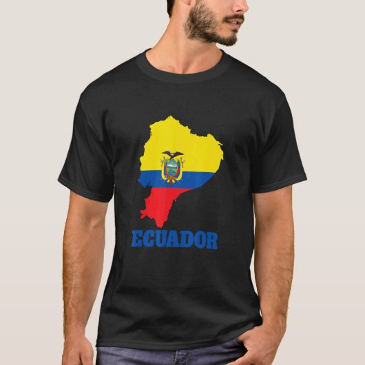 Ecuador soccer & football fan 2022  Flag of Ecuado Tシャツ (正面)