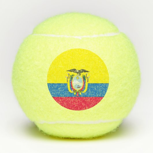 Ecuadorianの旗 テニスボール (正面)