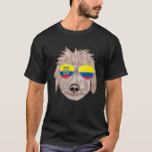 Ecuadorian Flag Bedlington Terrier Dog Ecuador Poc Tシャツ (正面)