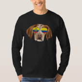 Ecuadorian Flag Brittany Dog Ecuador Pocket Tシャツ (正面)