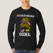 Ecuadorian Girl Ecuador Roots Tシャツ (正面)