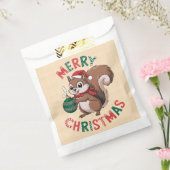 Ecureuil de Noël - Merry Christmas フェイバーバッグ (封をした状態)