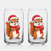 Écureuil de Noël Mignon ガラス缶 (正面)