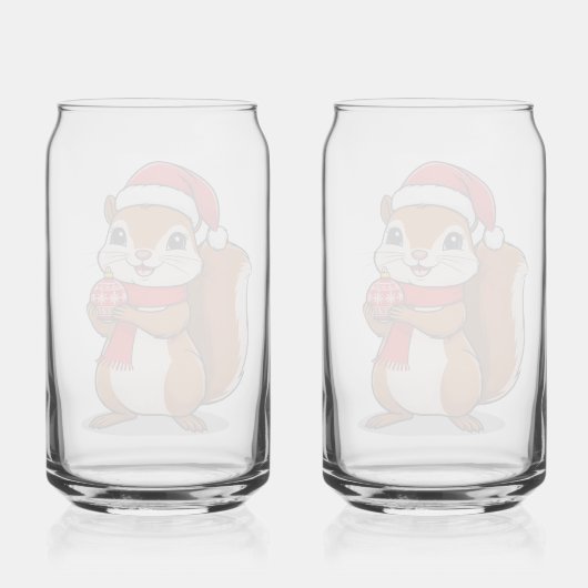 Écureuil de Noël Mignon ガラス缶 (裏面)