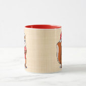 Écureuil de Noël Mignon マグカップ (中央)