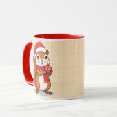 Écureuil de Noël Mignon マグカップ (正面左)