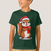 Écureuil de Noël Mignon Tシャツ (正面)