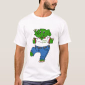 Ecycle Eddie氏は、「Rember to Ecycle-it」と言う Tシャツ (正面)