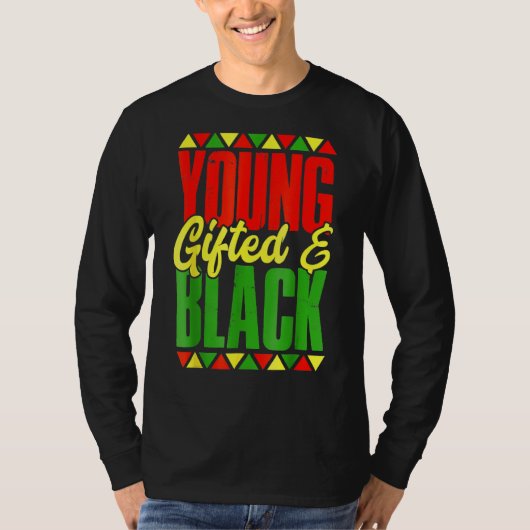 EdとBlackの歴史の月アフリカの若者 Tシャツ (正面)