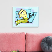 Edキャラクターグラフィック キャンバスプリント (インサイチュ (リビング))