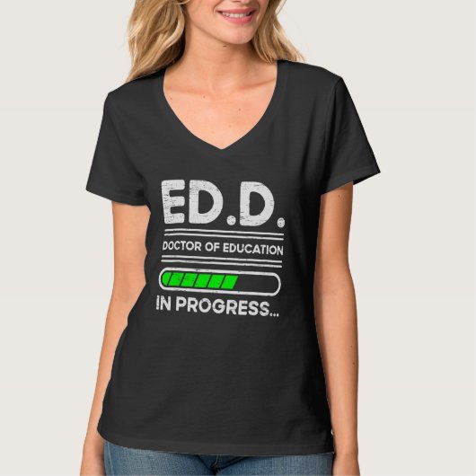 ed.D.進行中の教育医 Tシャツ (正面)
