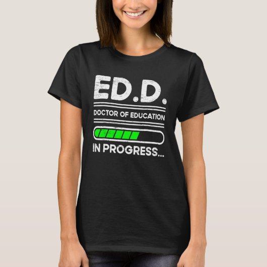 ed.D.進行中の教育医 Tシャツ (正面)