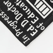 Ed D Doctor of Education Doctoral Degree  フリースブランケット (角)