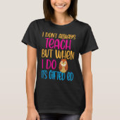 ed Ed ed Education Teacher Quote Cute Owl Tシャツ (正面)