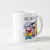 Ed、Edd、n Eddyハンドシンボルや象徴 ジャンボコーヒーマグカップ (正面右)