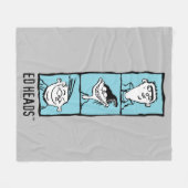 Ed、Edd、n Eddy - Edヘッド フリースブランケット (正面(横))