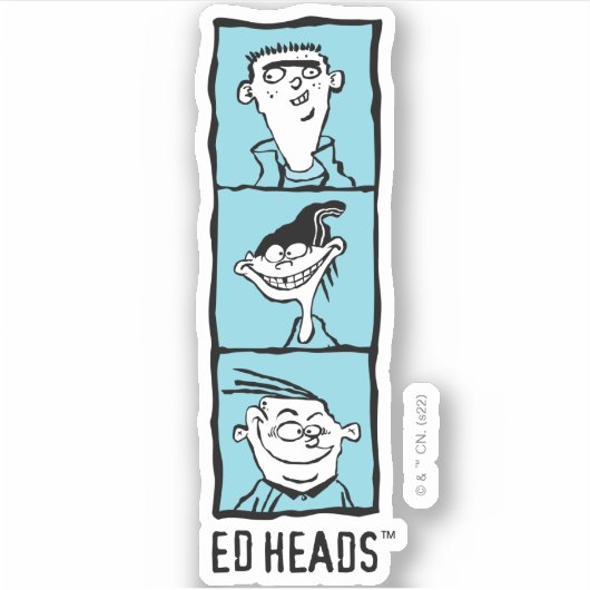 Ed, Edd, n Eddy - Ed Heads シール (正面)