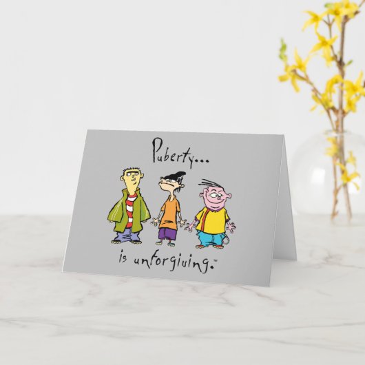 Ed, Edd, n Eddy - Puberty Is Unforgiving カード (黄色い花)